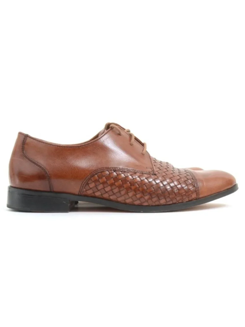 Cole Haan Leather Oxford Flats - Jagger Weave Men's 9.5 Preppy Business Dressy